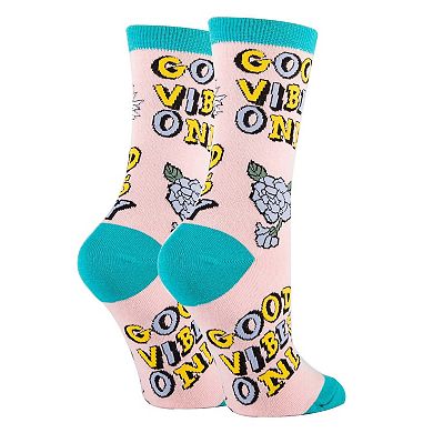 Women's Crew Socks -Good Vibes