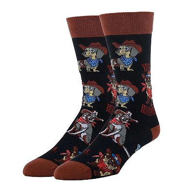 Men's Crew Socks -Yee Howl