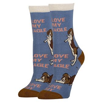Women's Crew Socks -Beagle Time