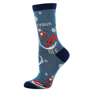 Women's Crew Socks -Ski Off