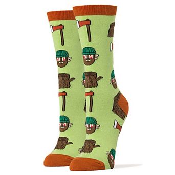 Women's Crew Socks -LumberJack Attack