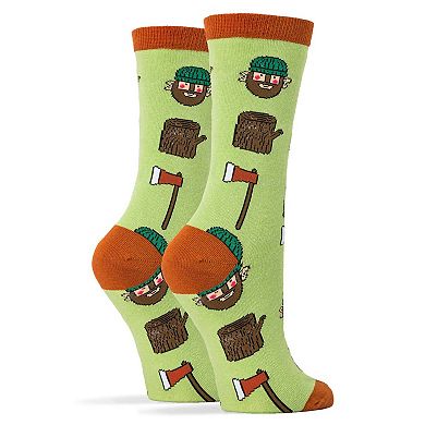 Women's Crew Socks -LumberJack Attack