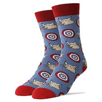 Men's Crew Socks -Bulls Eye