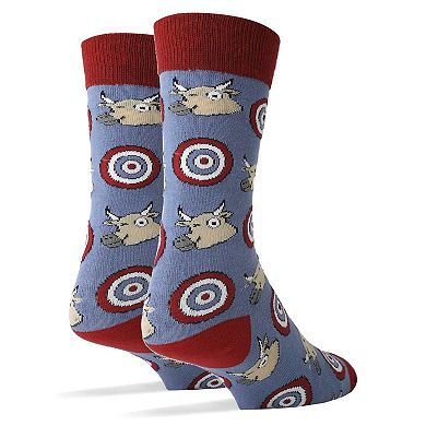 Men's Crew Socks -Bulls Eye
