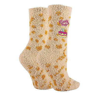Women's Crew Socks -Fluffy Birthday
