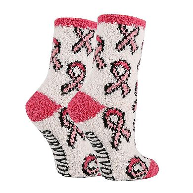 Women's Crew Socks -Let's Fight Fuzzy