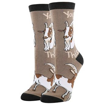 Women's Crew Socks -You Goat This