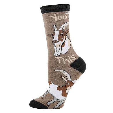 Women's Crew Socks -You Goat This