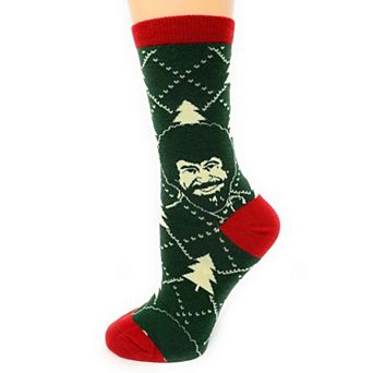 Women's Crew Socks -Holiday Times Bob