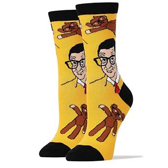 Women's Crew Socks -Mr Bean and Teddy Tan