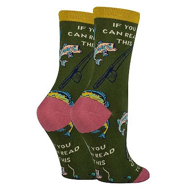 Women's Crew Socks -Gone Fishing
