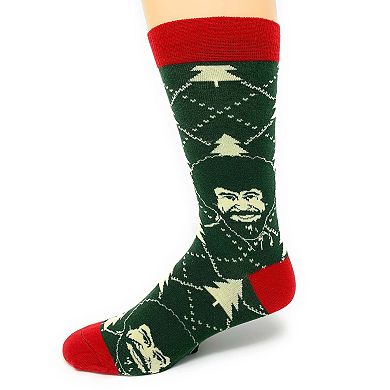 Men's Crew Socks -Holiday Times Bob