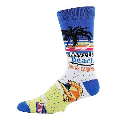 Men's Crew Socks -Myrtle Beach