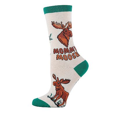 Women's Crew Socks -Mommy Moose