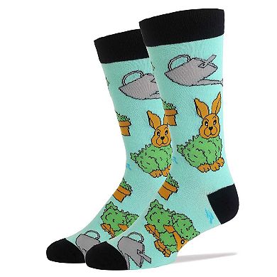 Men's Crew Socks -Chia Bunny