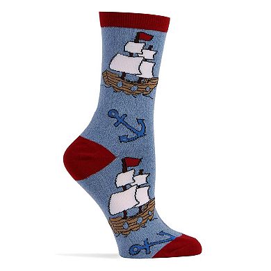 Women's Crew Socks -Let's Sail