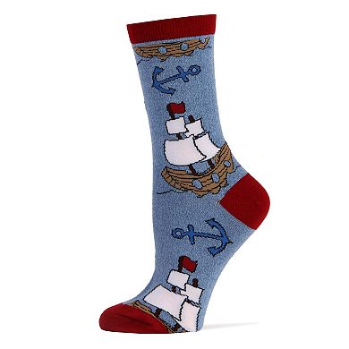 Women's Crew Socks -Let's Sail