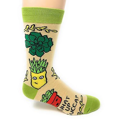 Men's Crew Socks -What Up Succa