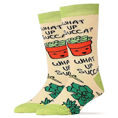Men's Crew Socks -What Up Succa