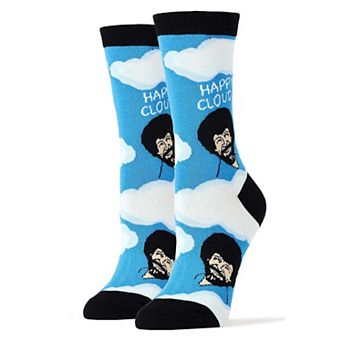 Women's Crew Socks -Happy Clouds