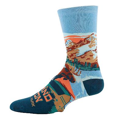 Men's Crew Socks -Grand Teton