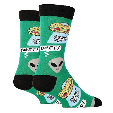 Men's Crew Socks -Beef Abduction