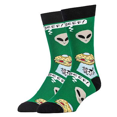 Men's Crew Socks -Beef Abduction