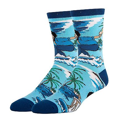 Men's Crew Socks -Bob Ross Waves