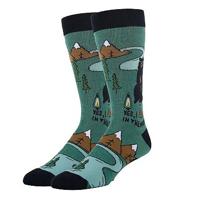 Men's Crew Socks -Bear Poop