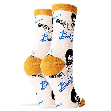 Women's Crew Socks -It's Bob Ross Tan
