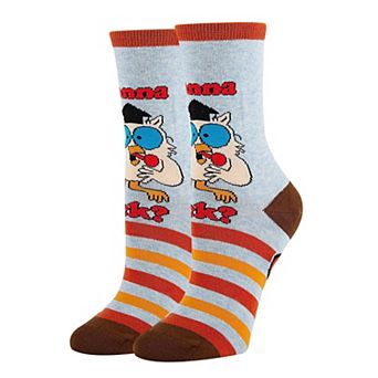 Women's Crew Socks -Wanna Lick