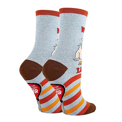 Women's Crew Socks -Wanna Lick