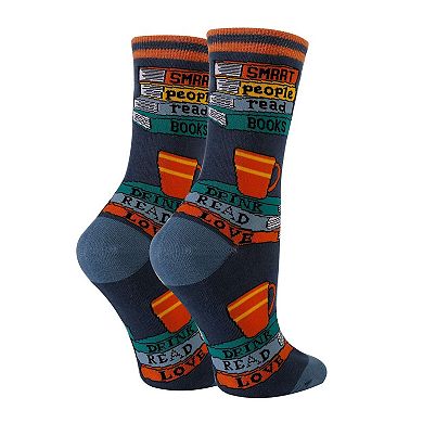 Women's Crew Socks -I'm Reading