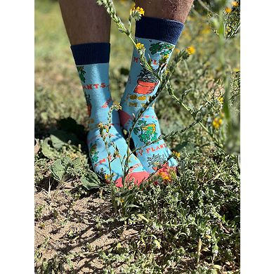 Men's Crew Socks -Wet My Plants