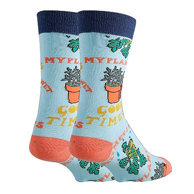 Men's Crew Socks -Wet My Plants