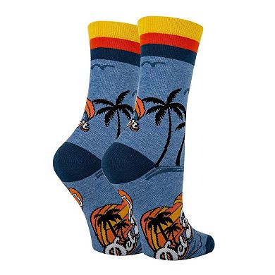 Women's Crew Socks -Del Mar