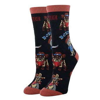 Women's Crew Socks -Yee Howl