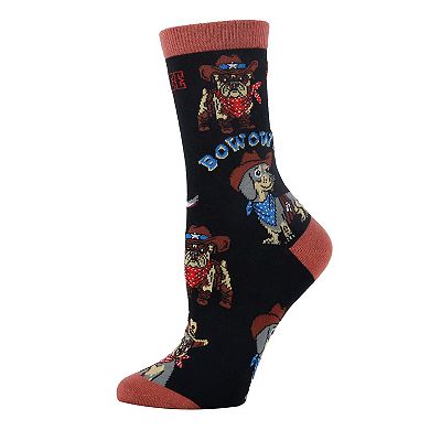 Women's Crew Socks -Yee Howl