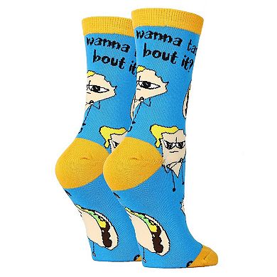 Women's Crew Socks -Taco Bout It