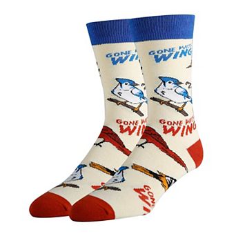 Men's Crew Socks -Birds The Word