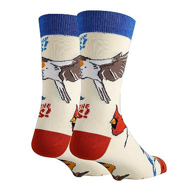 Men's Crew Socks -Birds The Word