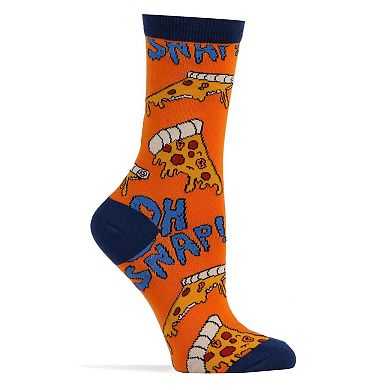 Women's Crew Socks -Wanna Pizza