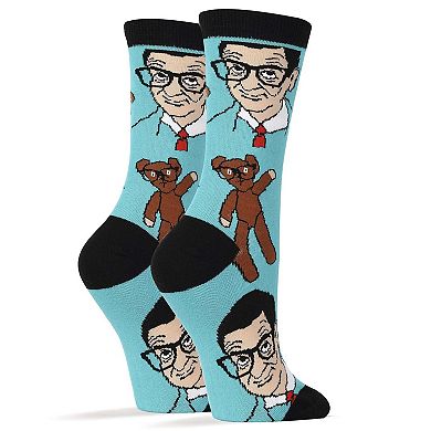 Women's Crew Socks -Mr Bean and Teddy