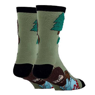 Men's Crew Socks -Painting Bob Ross