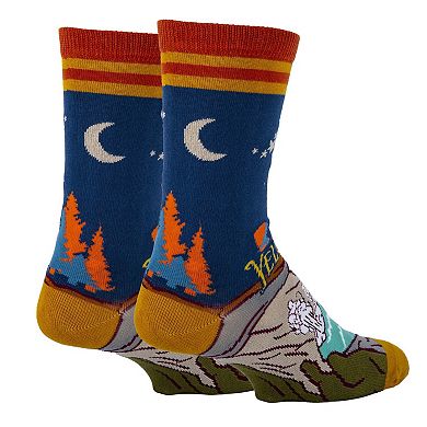 Men's Crew Socks -Yellowstone