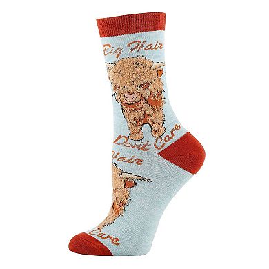 Women's Crew Socks -Hair Don't Care