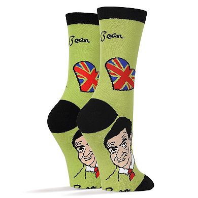 Women's Crew Socks -Long Live The Bean Green