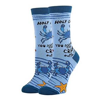 Women's Crew Socks -Holy Crab