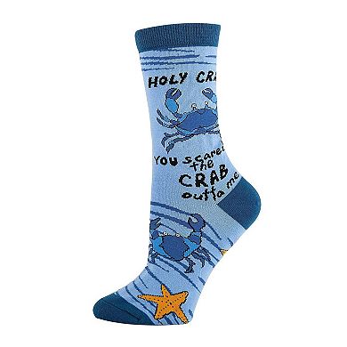 Women's Crew Socks -Holy Crab
