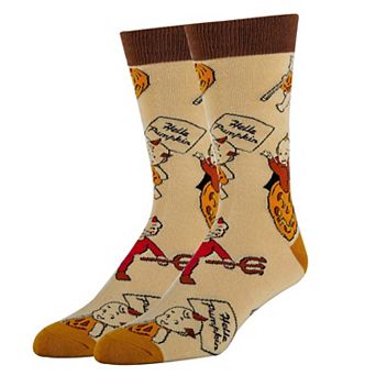 Men's Crew Socks -Hello Pumpkin